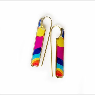 گوشواره برنجی فلامینگو کد 37