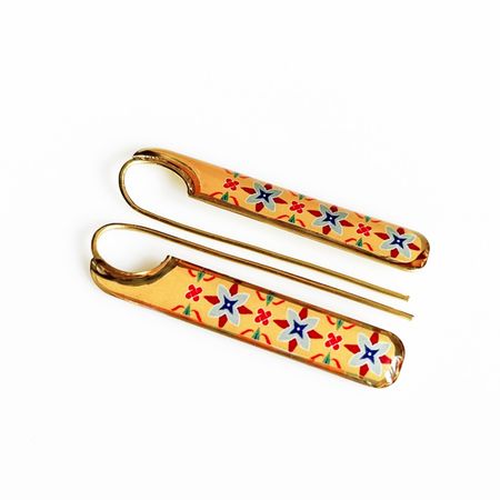 گوشواره برنجی فلامینگو کد 32
