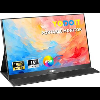 Yodoit Portable Monitor 16" FHD 1200P – مانیتور همراه با کیفیت تصویر بالا و طراحی قابل حمل