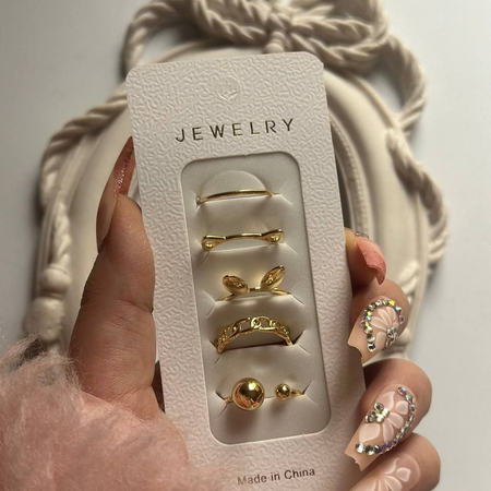 پک انگشتر پنج تایی مدل خرگوش گربه