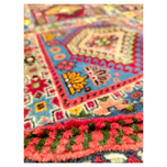 فرش دستباف سایز ذرع و چارک (تمام پشم یلمه طرح خشتی)