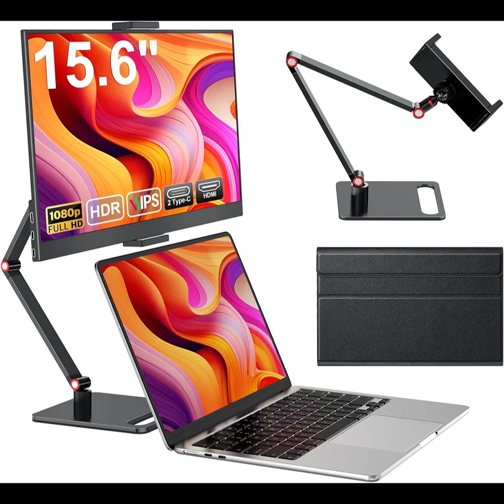MAGICRAVEN Portable Monitor 15.6 Inch FHD IPS – مانیتور همراه با پایه قابل تنظیم