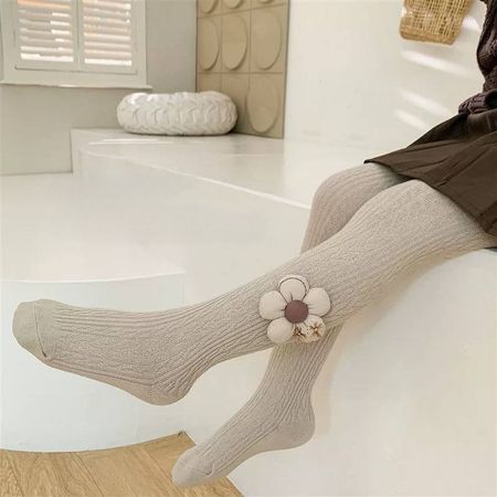 جورابشلواری بچگانه عروسکی گل دار وارداتی