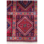 فرش دستباف سایز ذرع و چارک (تمام پشم یلمه طرح خشتی) کد 6211