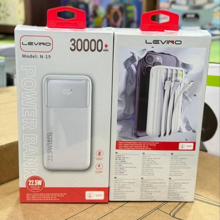 پاوربانک 30 هزار ارجینال LEVINO مدل N-19