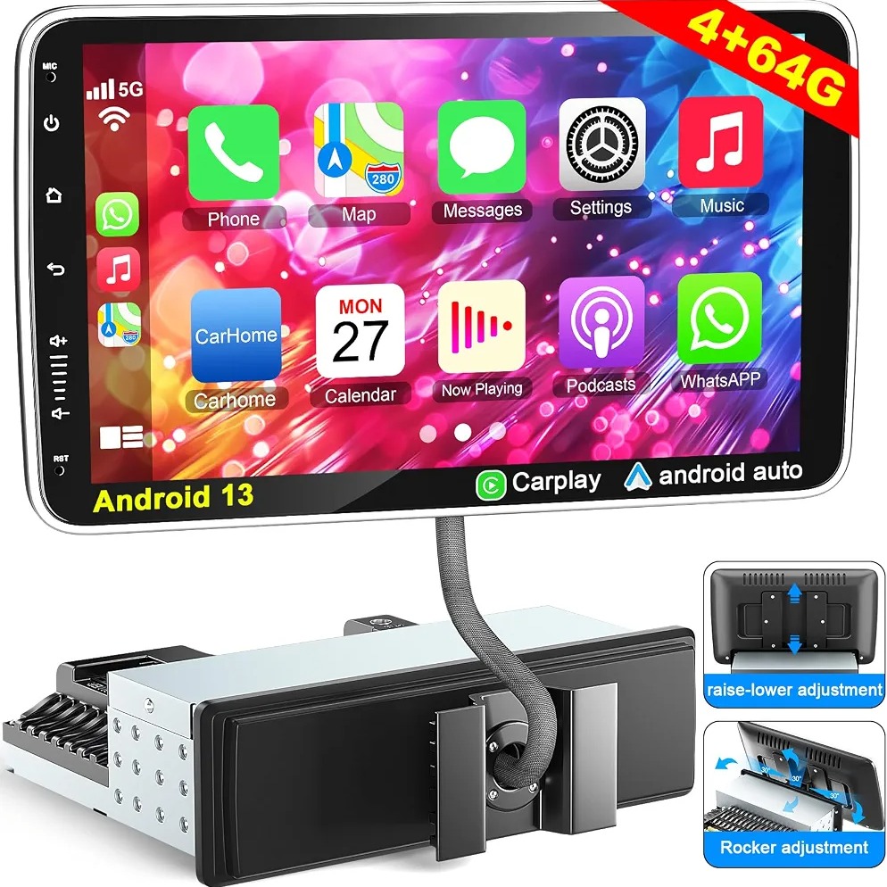 WOWiViD Android 13 Single Din Car Stereo 10.1\