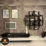 شلف دیواری چوبی مدرن و خاص محدب مدل نیم کره 5طبقه