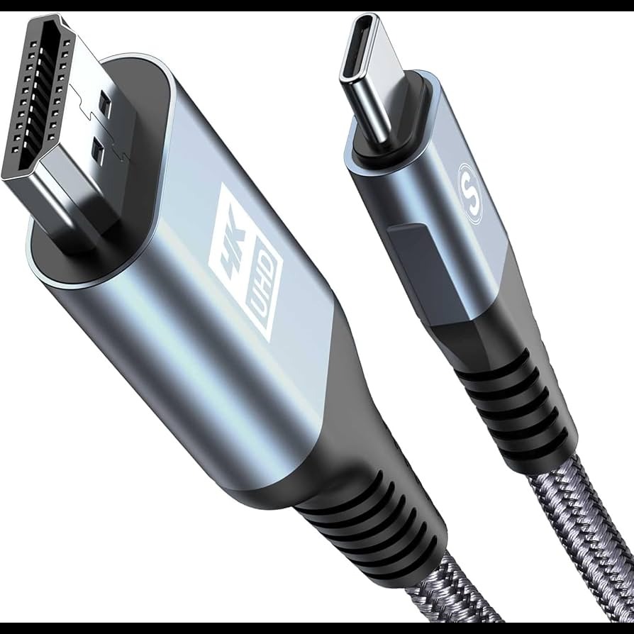 AviBrex USB-C to HDMI 4K Cable – کابل تبدیل USB-C به HDMI با کیفیت 4K و روکش بافته شده