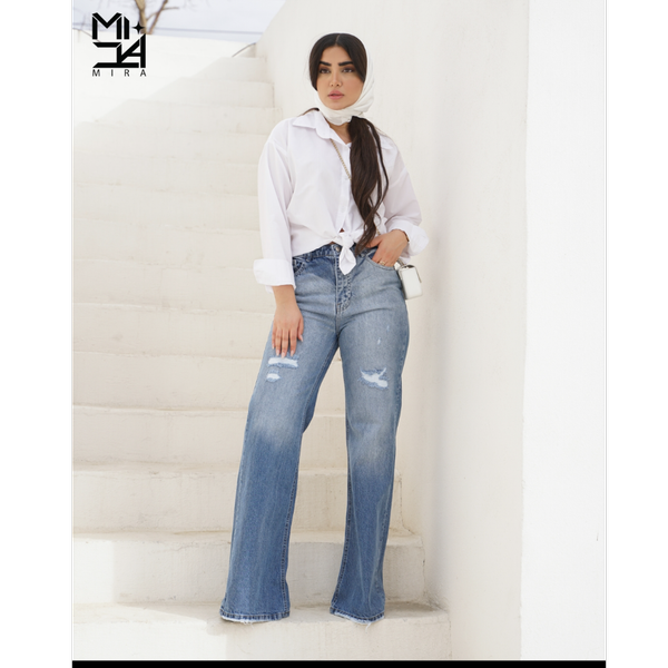 شلوار جین بگ کد 2343