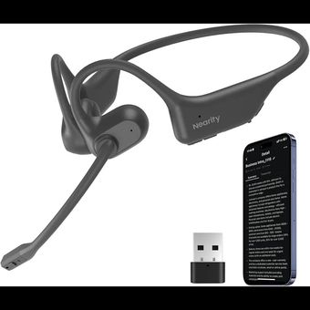 NEARITY MemPod Pro 2S Voice Recorder Headset – هدفون ضبط‌کننده هوشمند با پشتیبانی از ChatGPT و ترجمه 97 زبان