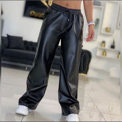 شلوار بگ چرم زنانه