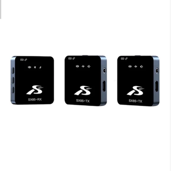 میکروفن یقه ای بی سیم مدل SX85 Dual Mic دو عددی  مناسب اندروید و آیفون