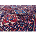 فرش دستباف سایز دوازده متری (تمام پشم یلمه طرح قاب حوضی)