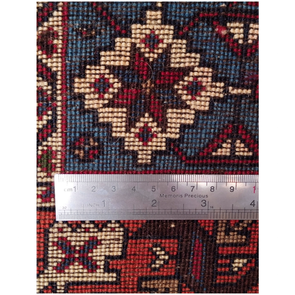 فرش دستباف سایز دوازده متری (تمام پشم یلمه طرح قاب حوضی)