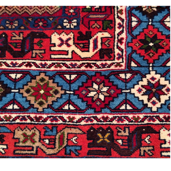 فرش دستباف سایز دوازده متری (تمام پشم یلمه طرح قاب حوضی)