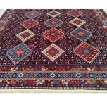 فرش دستباف سایز دوازده متری (تمام پشم یلمه طرح قاب حوضی)