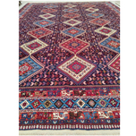 فرش دستباف سایز دوازده متری (تمام پشم یلمه طرح قاب حوضی)