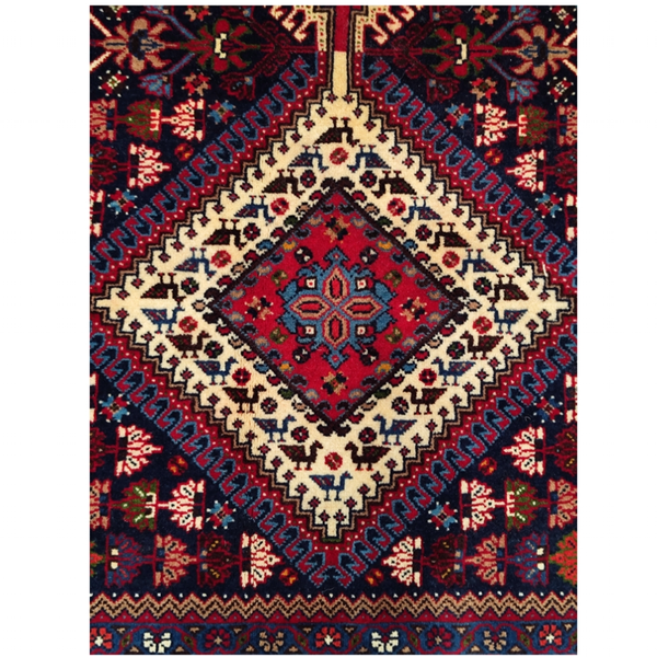 فرش دستباف سایز دوازده متری (تمام پشم یلمه طرح قاب حوضی)