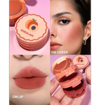 رژلب و گونه 3 طبقه رنگ Apricot