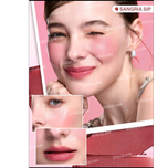 رژلب و گونه 3 طبقه رنگ Pink