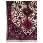 فرش دستباف سایز قالیچه (تمام پشم یلمه طرح حوضی) کد 6225