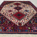 فرش دستباف سایز قالیچه (تمام پشم یلمه طرح حوضی) کد 6225