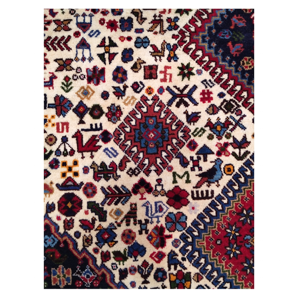 فرش دستباف سایز قالیچه (تمام پشم یلمه طرح حوضی) کد 6225