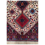 فرش دستباف سایز قالیچه (تمام پشم یلمه طرح حوضی) کد 6225