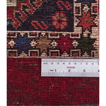 فرش دستباف سایز قالیچه سه متری (تمام پشم یلمه طرح دور خلوت زمینه خشتی) کد 6222