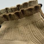 جوراب ساق کوتاه زنانه مدل لبه گیپور بسته 5 عددی