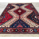 فرش دستباف سایز قالیچه سه متری (تمام پشم یلمه طرح قابی شکرلو) کد 6223