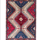 فرش دستباف سایز قالیچه سه متری (تمام پشم یلمه طرح قابی شکرلو) کد 6223