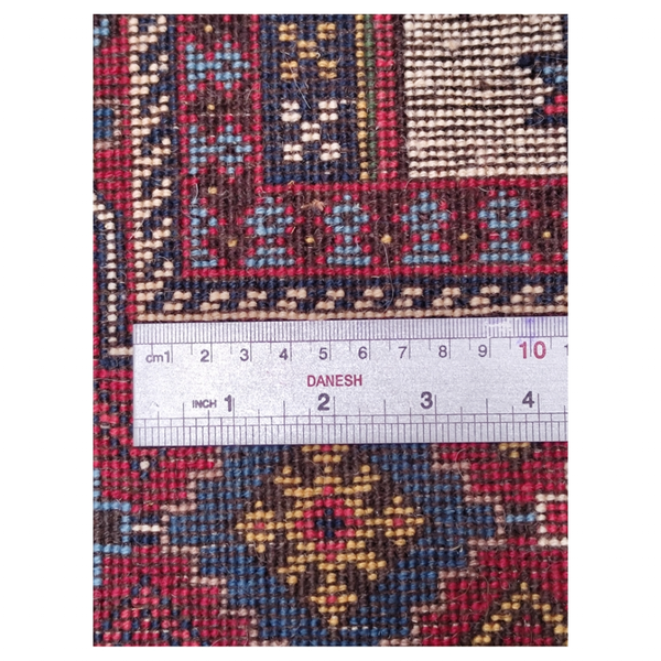 فرش دستباف سایز قالیچه سه متری (تمام پشم یلمه طرح قابی شکرلو) کد 6223