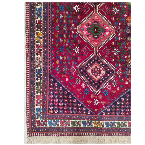 فرش دستباف سایز قالیچه سه متری (تمام پشم یلمه طرح حوضی) کد 6214