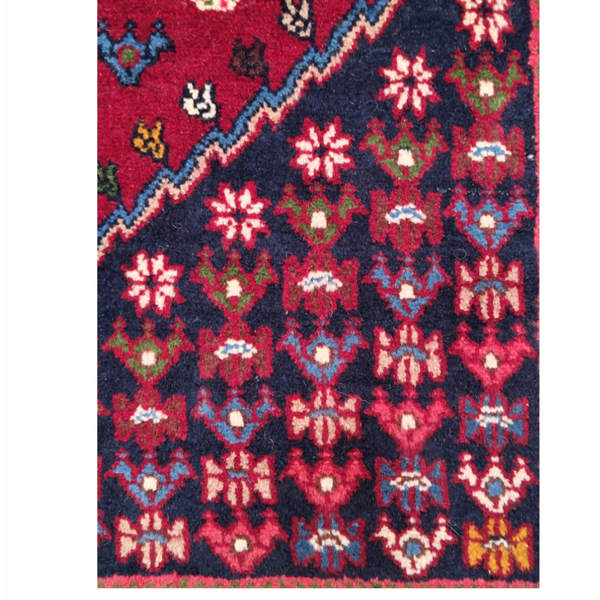 فرش دستباف سایز قالیچه سه متری (تمام پشم یلمه طرح حوضی) کد 6214