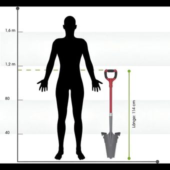 EASYmaxx Spade & Root Saw – بیل و اره ریشه‌کن دوکاره با تیغه V شکل