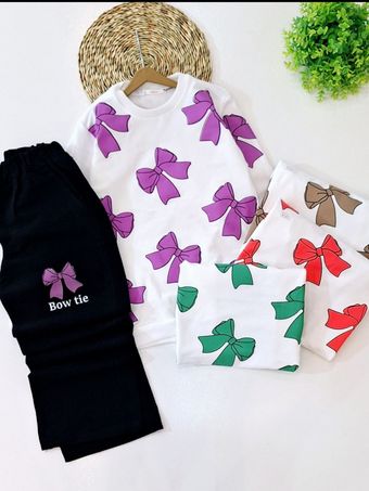 بلوز شلوار پاپیونی کد2342