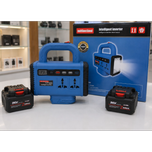 اینورتر هوشمند چندمنظوره 220 ولت قابل حمل با باتری لیتیومی 96V | دو پریز برق AC، سه USB، Type-C و چراغ LED