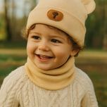 ست شال و کلاه نخی پاییزه وارداتی