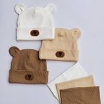 ست شال و کلاه نخی پاییزه وارداتی