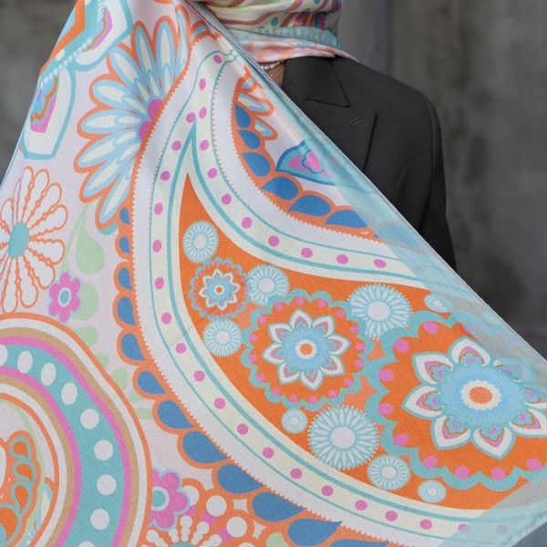 روسری طرح  بته جقه ایرانی