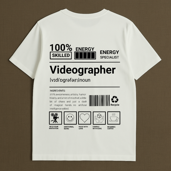 تیشرت videographer
