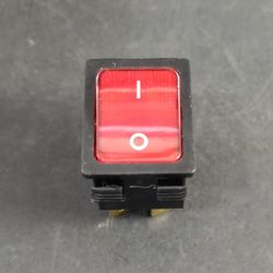 کلید تک پل چراغدار پهن استاندارد 16A