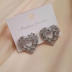 گوشواره جواهری قلب