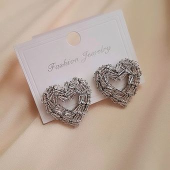 گوشواره جواهری قلب