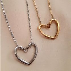 گردنبند قلب دفرمه