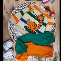 بلوز شلوار طرح دایناسور13397