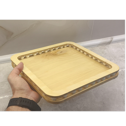 سینی چوبی مهره دار