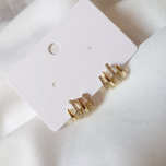 گوشواره چندلاین نگین دار