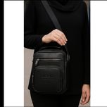 ست هدیه مردانه کیف، کفش و کمربند چرم کیف دوش